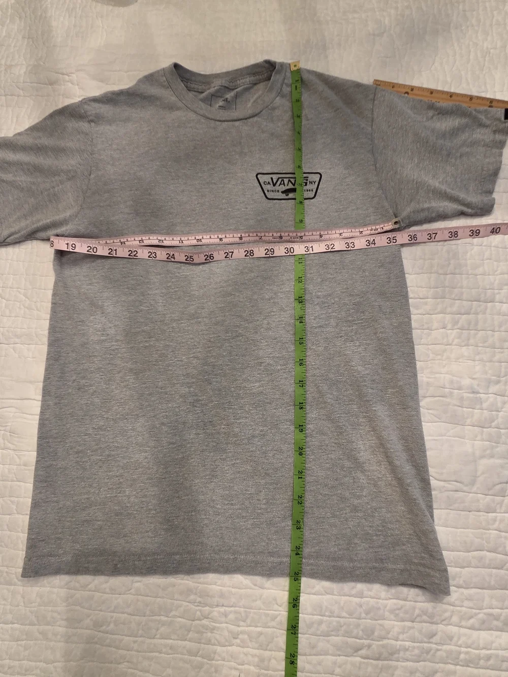 Vans Men's Gray Logo Graphic Tee